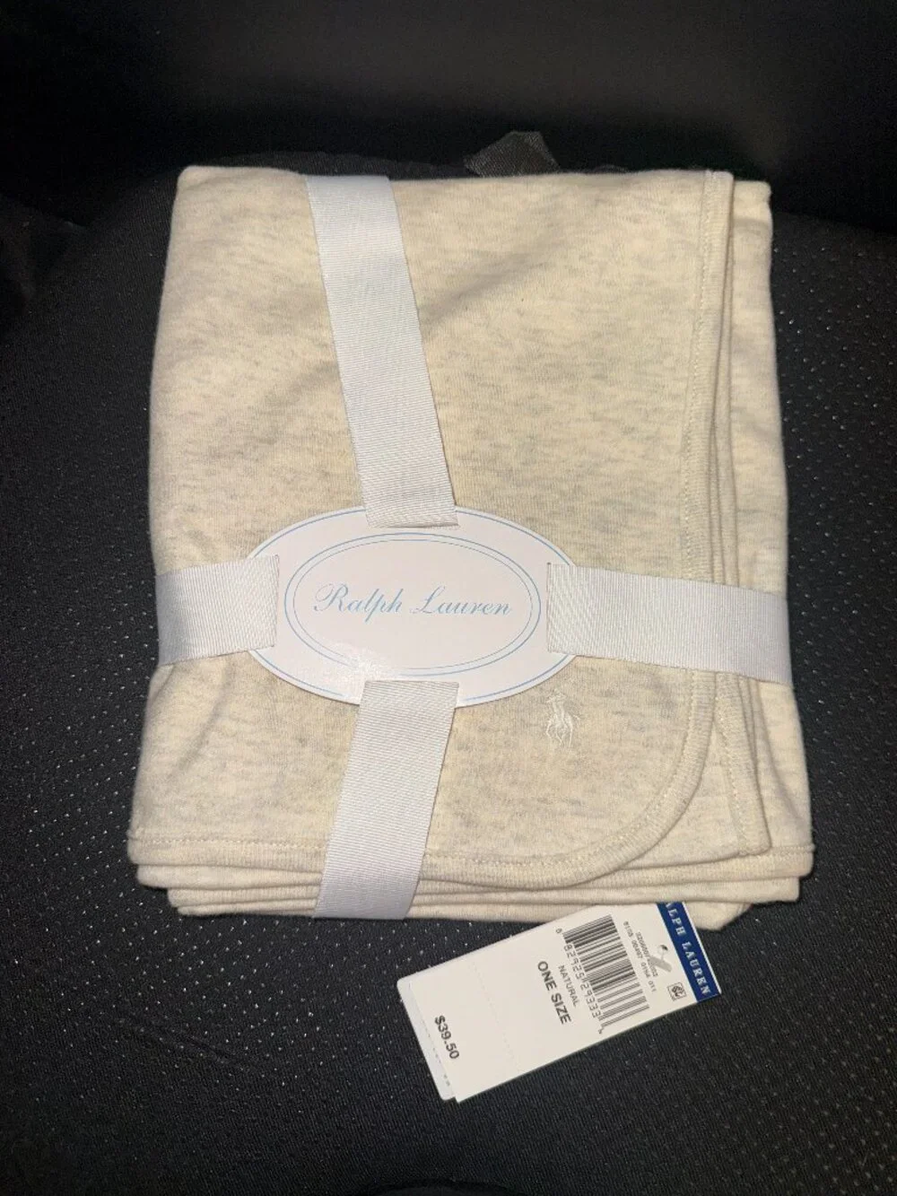 RALPH LAUREN Layette Receiving Blanket Soft 100% Cotton 28